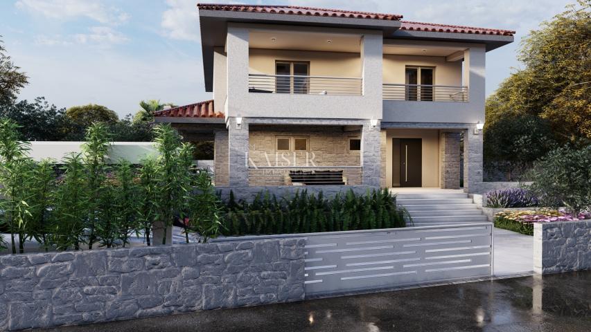 Insel Krk, Gebiet Dobrinj – exklusive Villa mit Pool, 210 m2