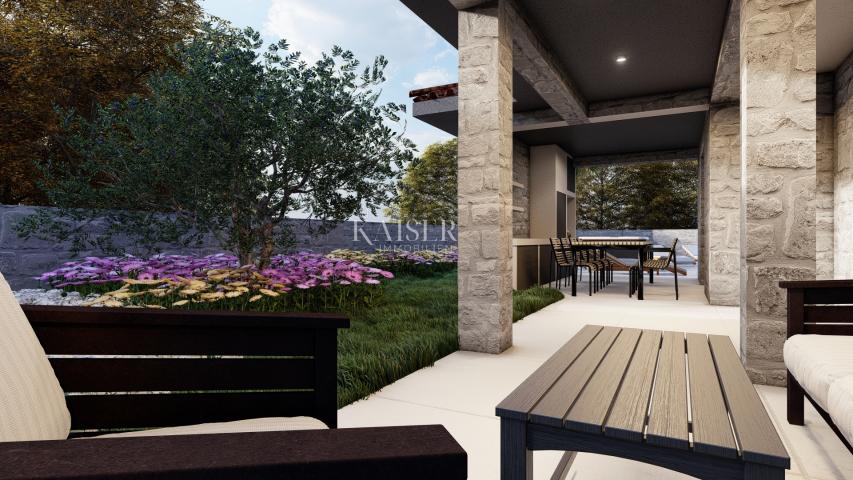 Insel Krk, Gebiet Dobrinj – exklusive Villa mit Pool, 210 m2