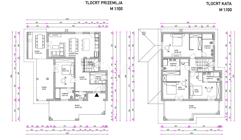 Insel Krk, Gebiet Dobrinj – exklusive Villa mit Pool, 210 m2