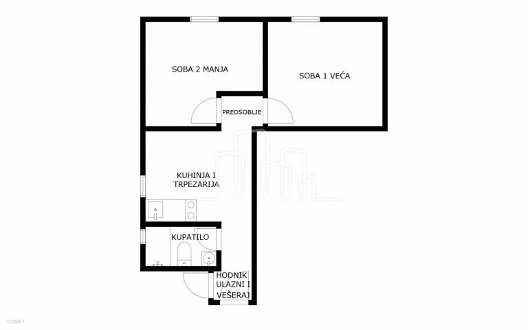 Apartment Centar, Sarajevo, Bjelave, 40m2