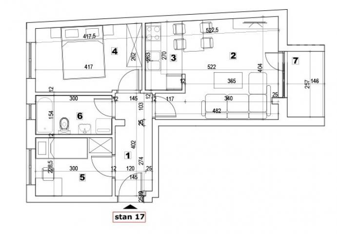 NOVI SAD - PODBARA - 49. 00 m2