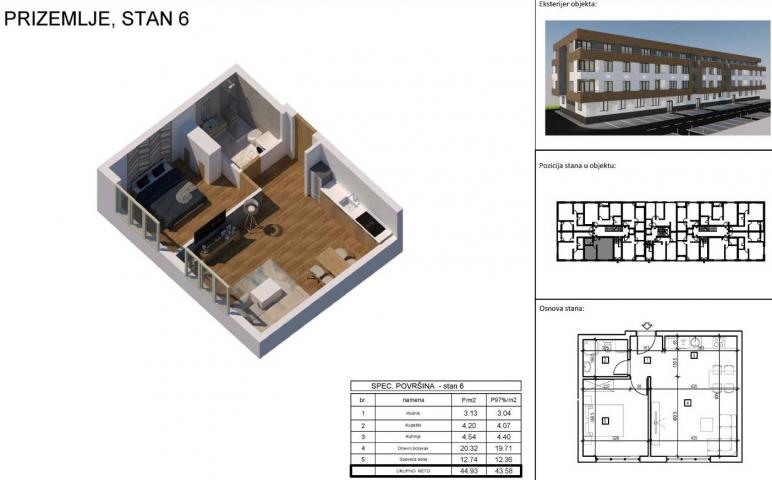 NOVI SAD - ADICE - 44. 93 m2