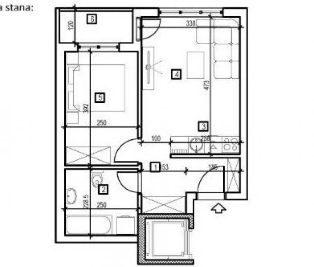 NOVI SAD - ADICE - 39. 60 m2