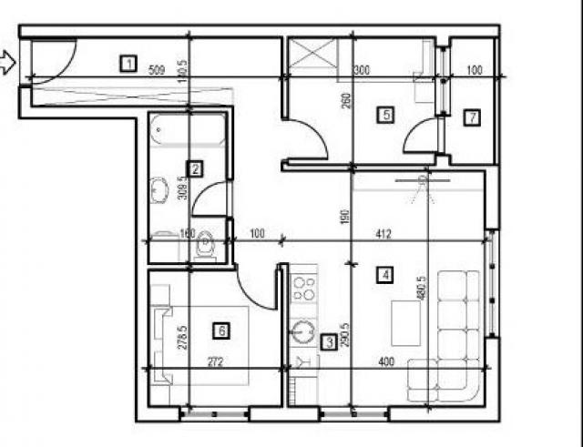 NOVI SAD - ADICE - 54. 42 m2