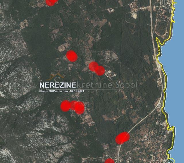 Nerezine, Otok Lošinj - Poljoprivredno, 21400 m2