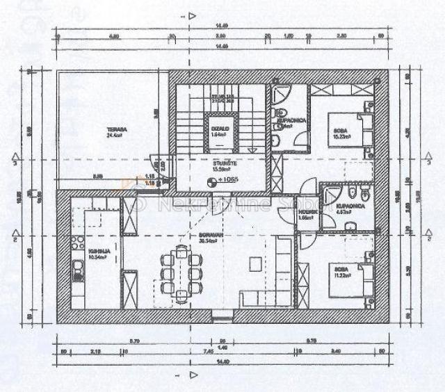 Mali Lošinj - Stambeno-poslovni objekt, 496 M2