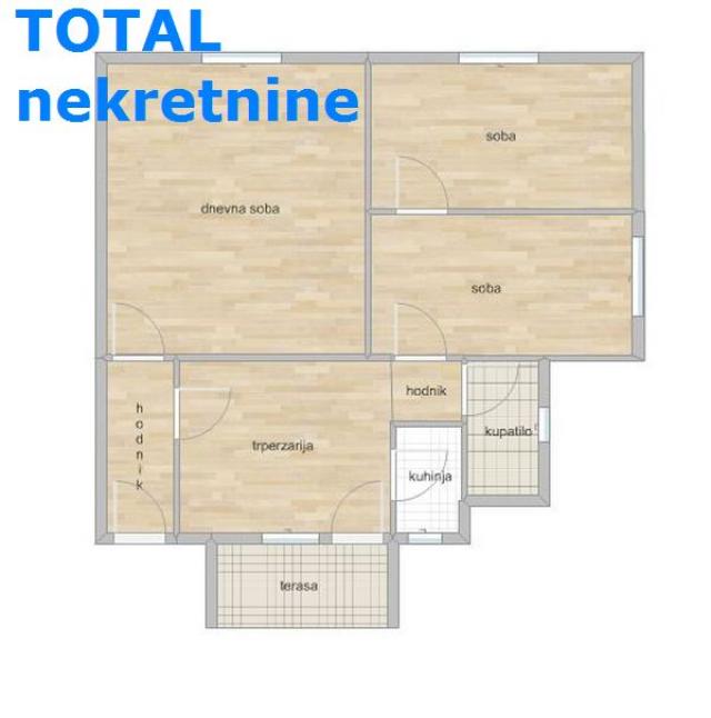 3 Trosoban stan NOVI SAD, 103000€