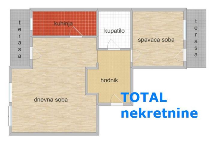 2 Dvosoban stan NOVI SAD, 162230€