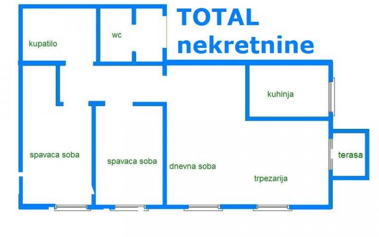 3 Trosoban stan SREMSKA KAMENICA, 160680€