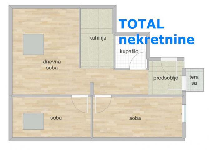 2. 5 Dvoiposoban stan NOVI SAD, 87550€