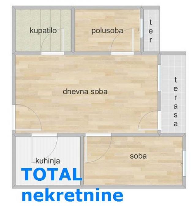 2. 5 Dvoiposoban stan NOVI SAD, 113300€