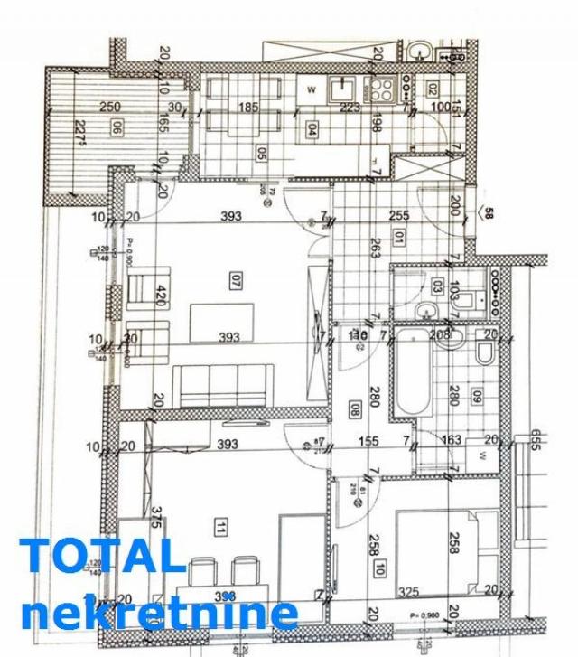 3 Trosoban stan NOVI SAD, 144200€