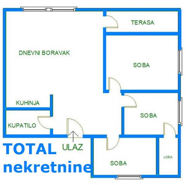 3. 5 Troiposoban stan NOVI SAD, 115360€