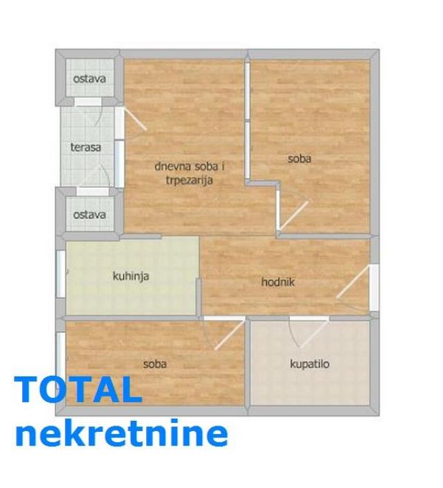 2. 5 Dvoiposoban stan NOVI SAD, 123600€