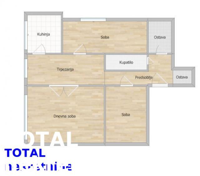 3 Trosoban stan NOVI SAD, 133900€