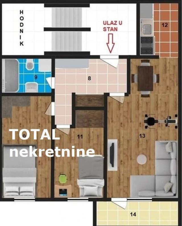 3 Trosoban stan NOVI SAD, 123600€