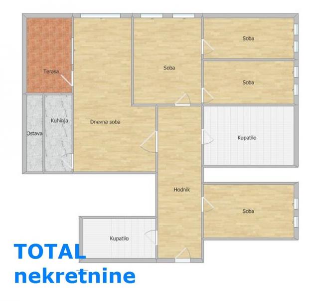 4. 5 Četvoroiposoban stan NOVI SAD, 389340€