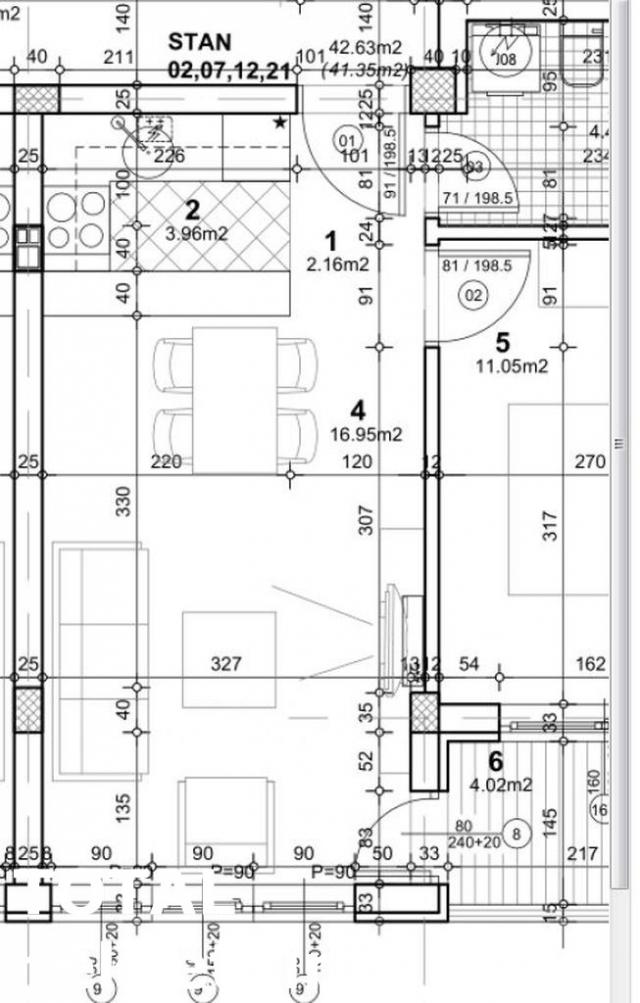 2 Dvosoban stan NOVI SAD, 120360€