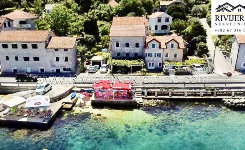 A house in Kostanjica in Boka Bay is for sale, situated on the first line 