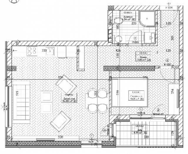 BULEVAR EVROPE, 51 m2, 121510€