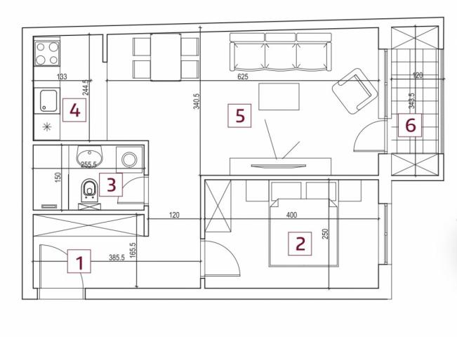 GRBAVICA, 48 m2, 178500€