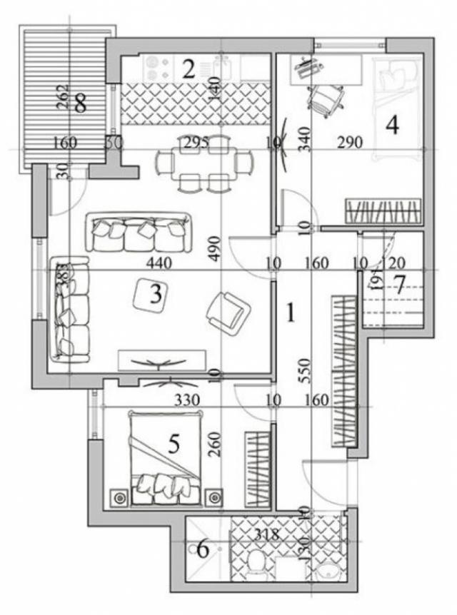 SAJMISTE, 61 m2, DVOIPOSOBAN