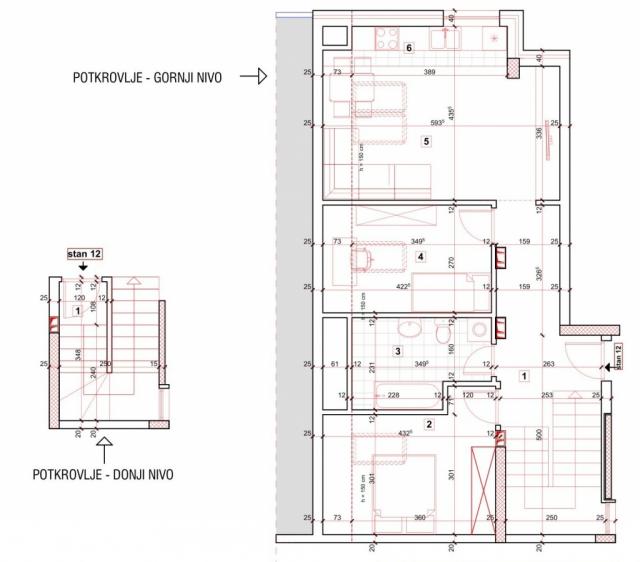 BULEVAR EVROPE, 68 m2, 145830€-DUPLEX