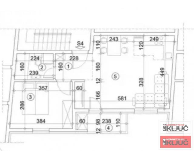 ADICE, 44m2, Dvosoban sa pdv