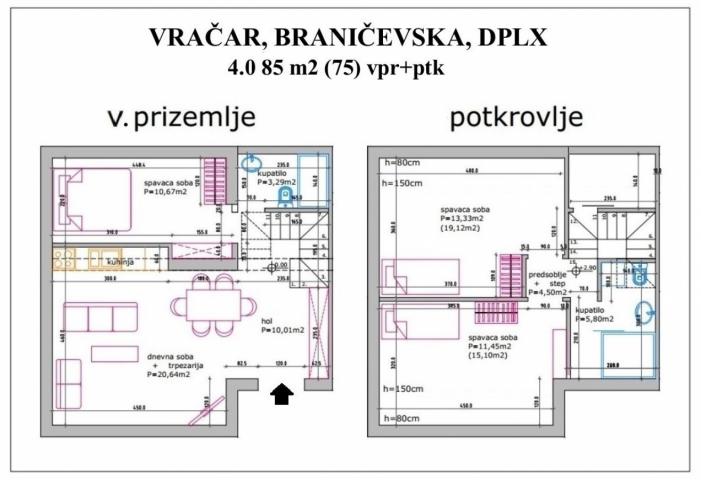 Hram, nov stan u predratnoj vili, za dnevno izdavanje, dplx .. 