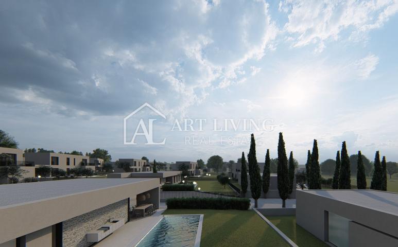 Porec - surroundings, exclusive villa of exceptional design with pool, close to the sea