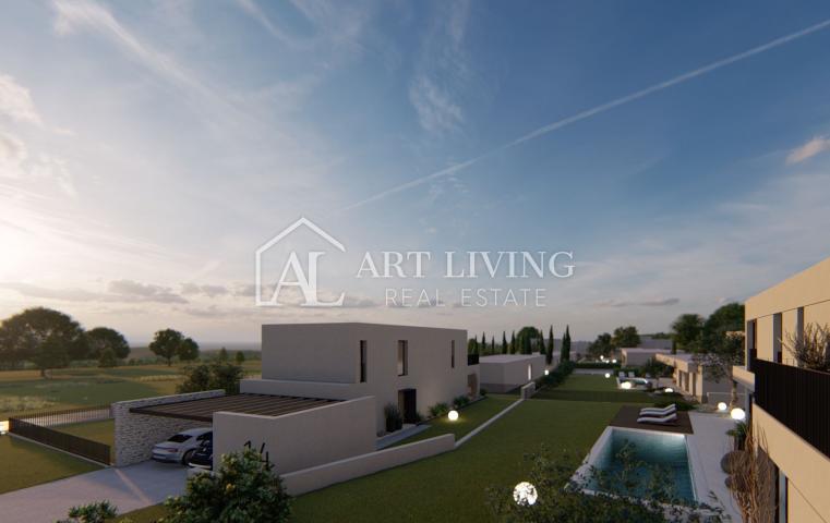 Porec - surroundings, exclusive villa of exceptional design with pool, close to the sea