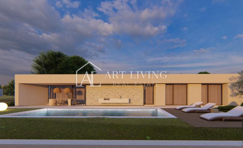 Porec - surroundings, exclusive villa of exceptional design with pool, close to the sea