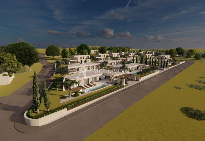 Porec - surroundings, exclusive villa of exceptional design with pool, close to the sea