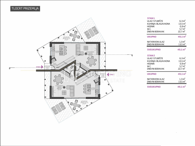 Novigrad - Umgebung, schönes Doppelzimmer mit Pool