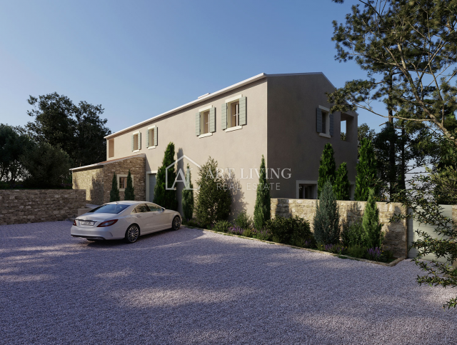 Novigrad - surroundings, authentic stone villa with swimming pool of modern architecture