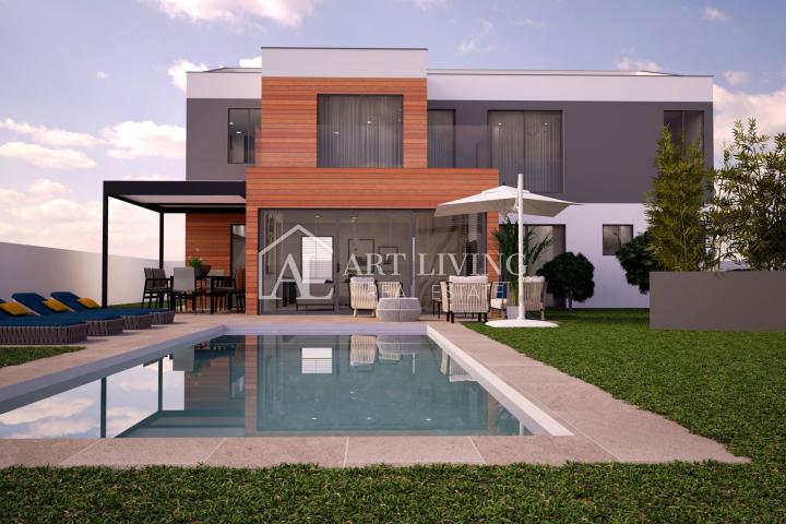 Vodnjan-surroundings, modern designer villa with swimming pool