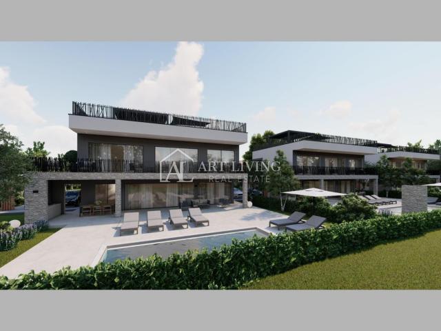 Poreč - exklusive Villa mit modernem Design, 1. Reihe zum Meer