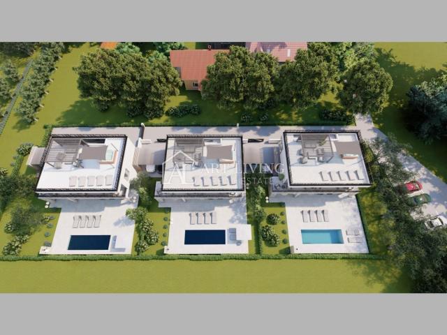 Poreč - exklusive Villa mit modernem Design, 1. Reihe zum Meer