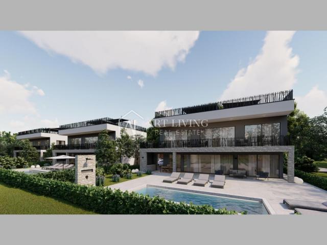 Poreč - exklusive Villa mit modernem Design, 1. Reihe zum Meer