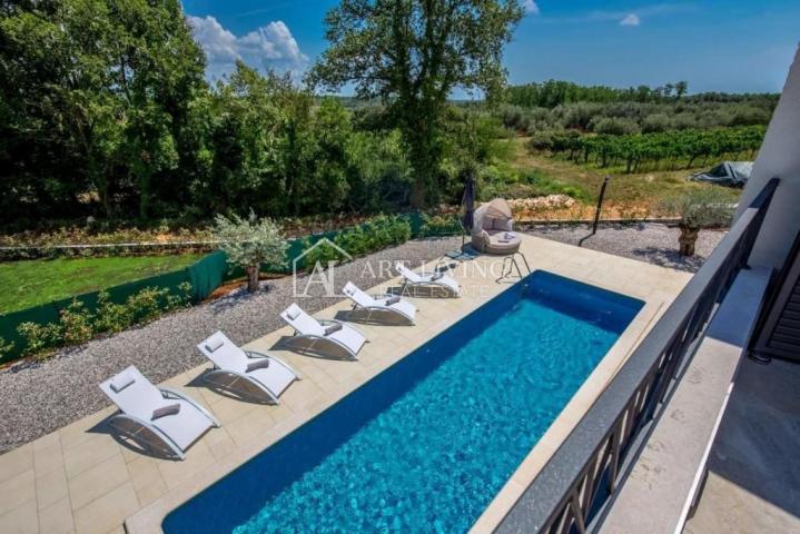 Novigrad-Umgebung, charmante Villa mit Pool, neu gebaut