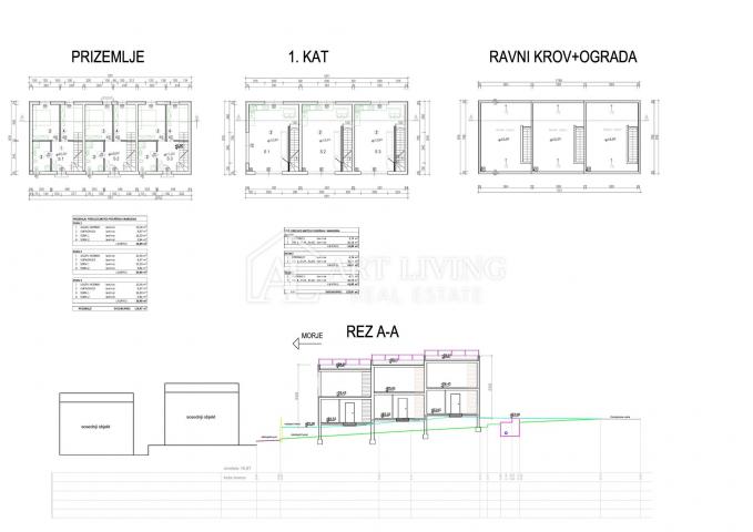 Umag-okolica, Dvoetažni moderan stan u novogradnji s vrtom 400 m od mora i plaže