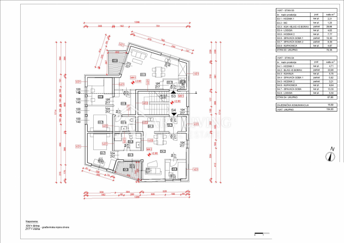 Umag-surroundings, two-room modern apartment under construction 300 m from the sea