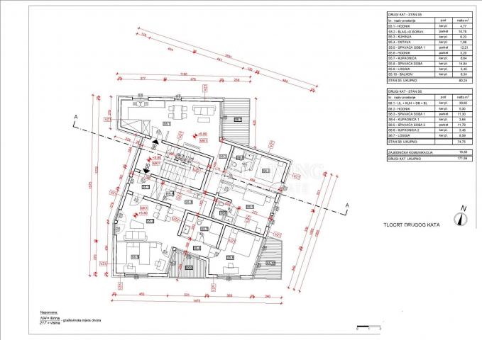 Umag, surroundings - new construction, spacious apartment 80.24 m2, 300 m from the sea