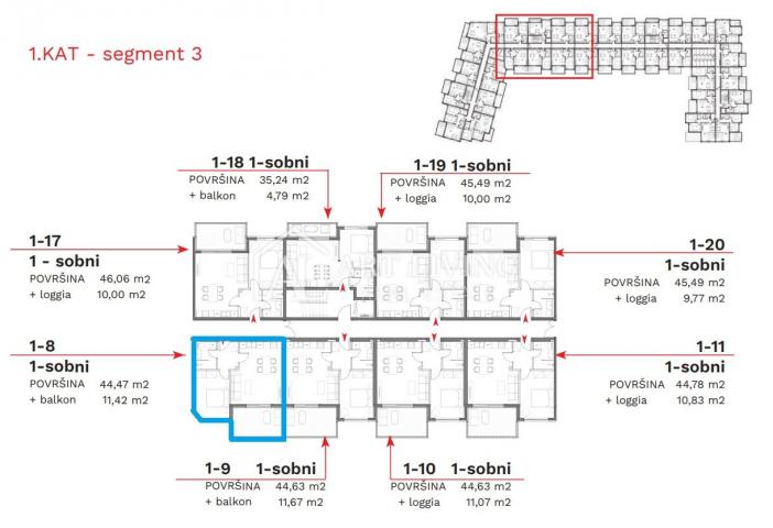 Istria, Umag - beautiful one-room apartment in an attractive location - NEW BUILDING!!