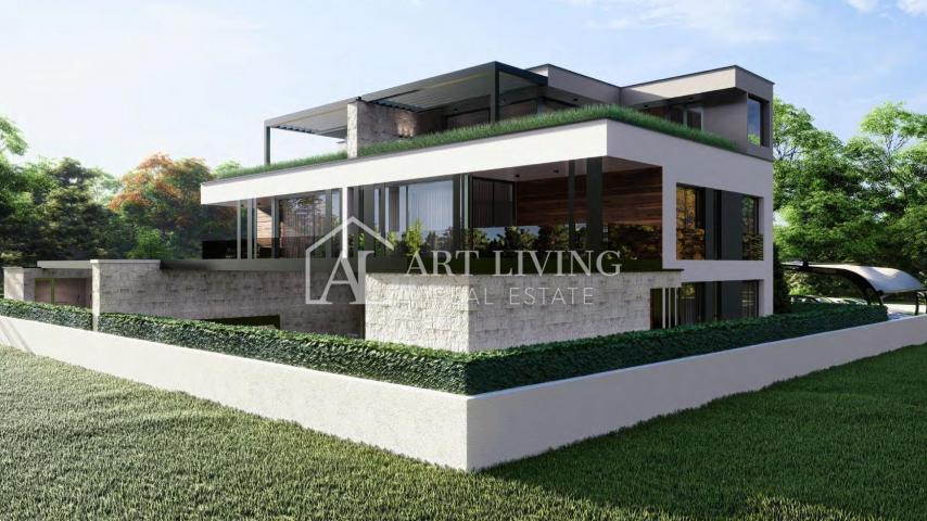 Istria, Poreč, surroundings - luxurious two-story apartment with sea view