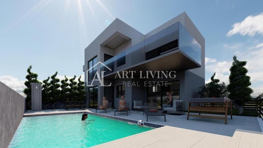 Istria, Poreč, surroundings - modern apartment on the ground floor with a private pool