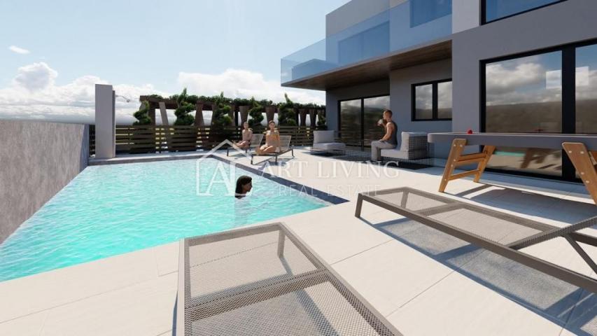 Istria, Poreč, surroundings - modern apartment on the ground floor with a private pool