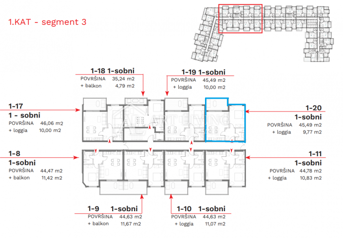 Istria, Umag - attractive one-room apartment in the city center, NEWLY BUILT!