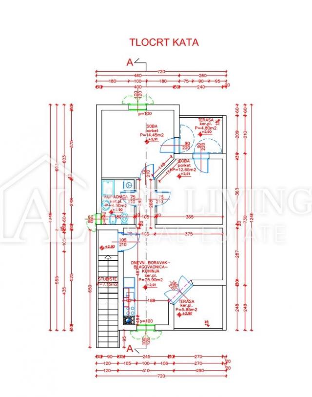 ISTRIEN, PULA, Umgebung - Attraktive Wohnung im ersten Stock, nur 150 Meter vom Meer entfernt.