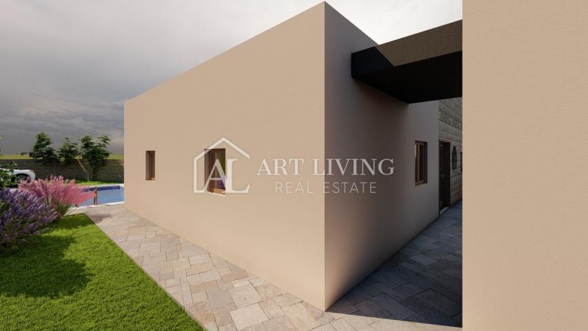 Istria, Novigrad, surroundings - modern semi-detached house with swimming pool